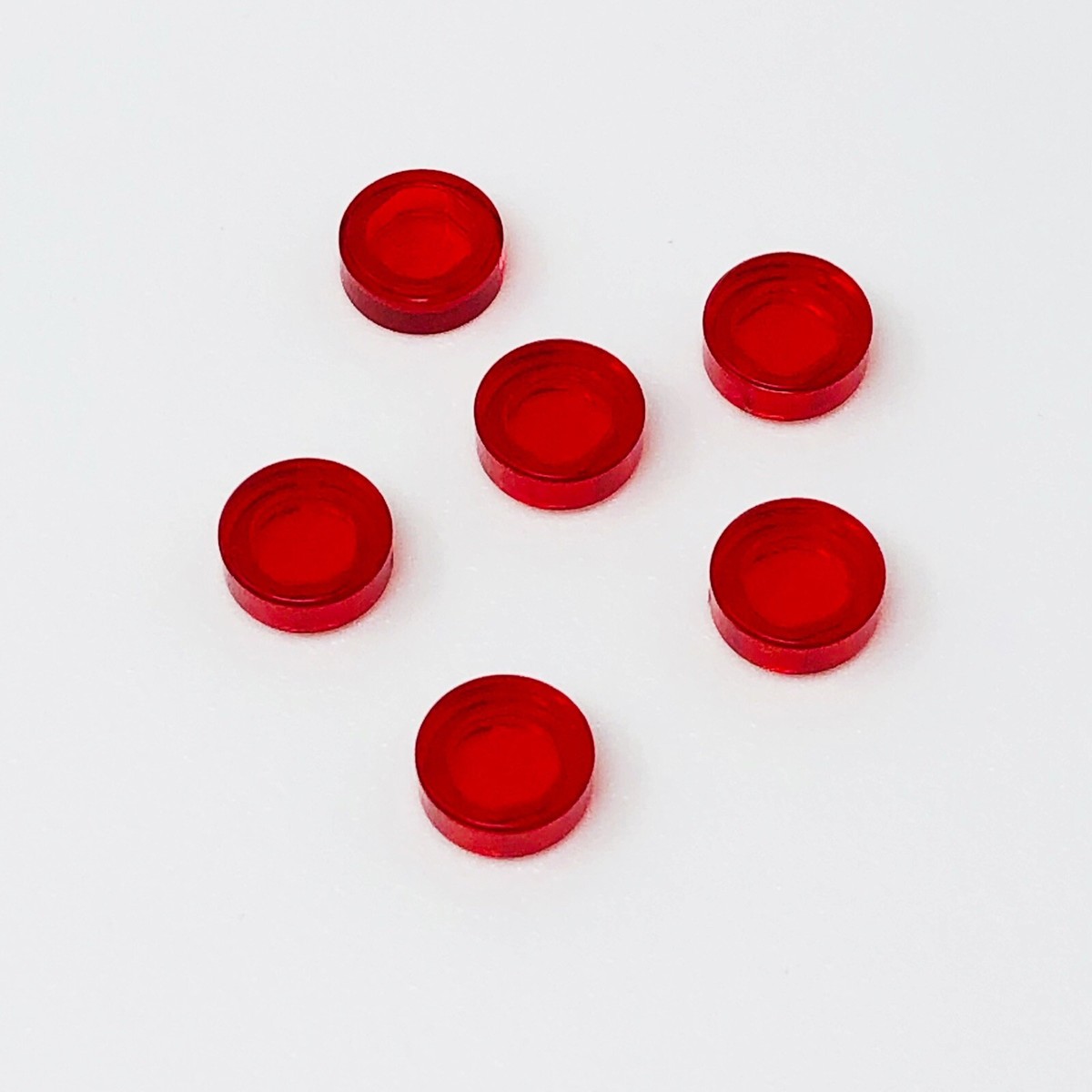 LOVE RAT（RED Ver.) 98138 LEGO Parts Tile Round 1x1 Dot TRANSPARENT RED (6) | eBay