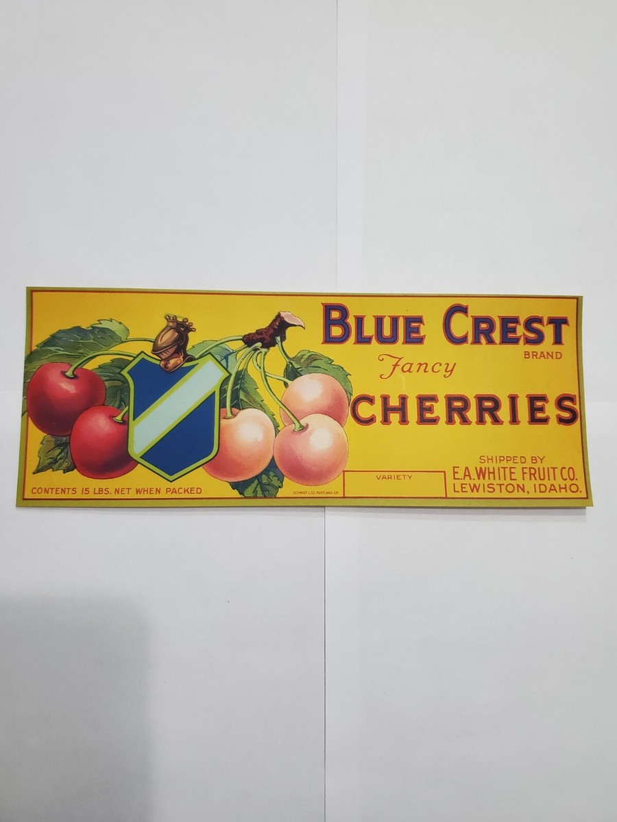 Old Box Labels Cherries What Is The Origin And Purpose Of Smaller