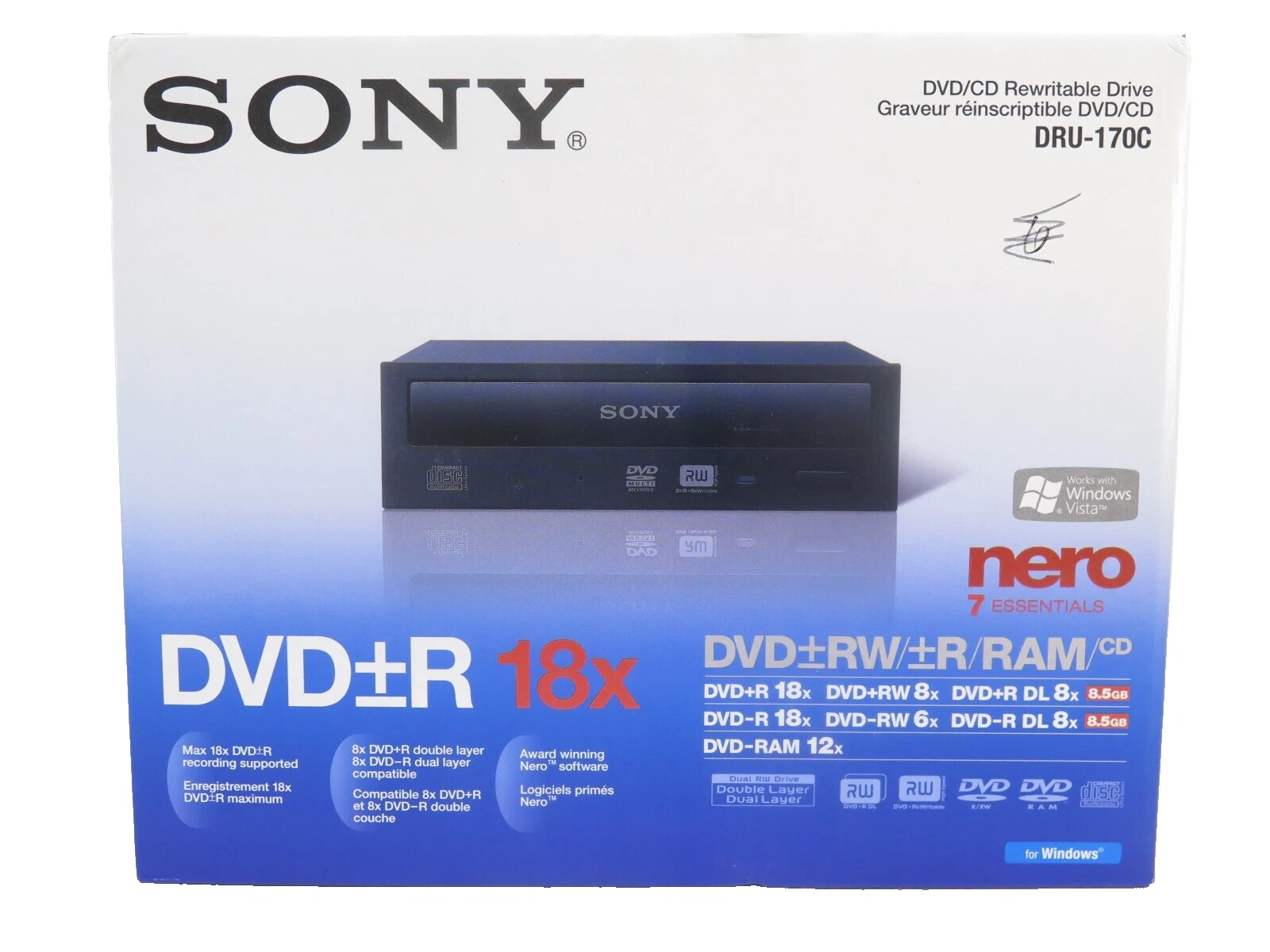 Sony SATA II Internal Desktop CD, DVD & Blu-ray Drives
