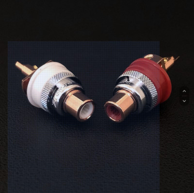 GAOFEI HIFI Audio CD Amplifier Welding free Pure Copper RCA Lotus Seat (4pcs)