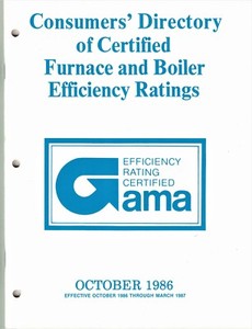 Gas Heater Efficiency Ratings from 1986 - Wonderful Condition!