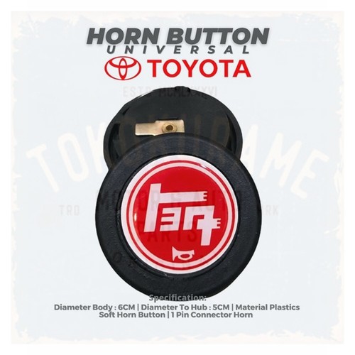 FITS FOR TOYOTA TEQ STEERING WHEEL HORN BUTTON SPORT RED eBay