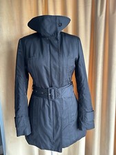 Tiger Of Sweden Designer Black Insulated Padded Winter Parka Coat Fits Size 8 /s