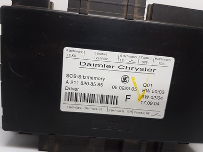 MERCEDES E Class W211 Seat Memory Control Unit A2118208585 for 