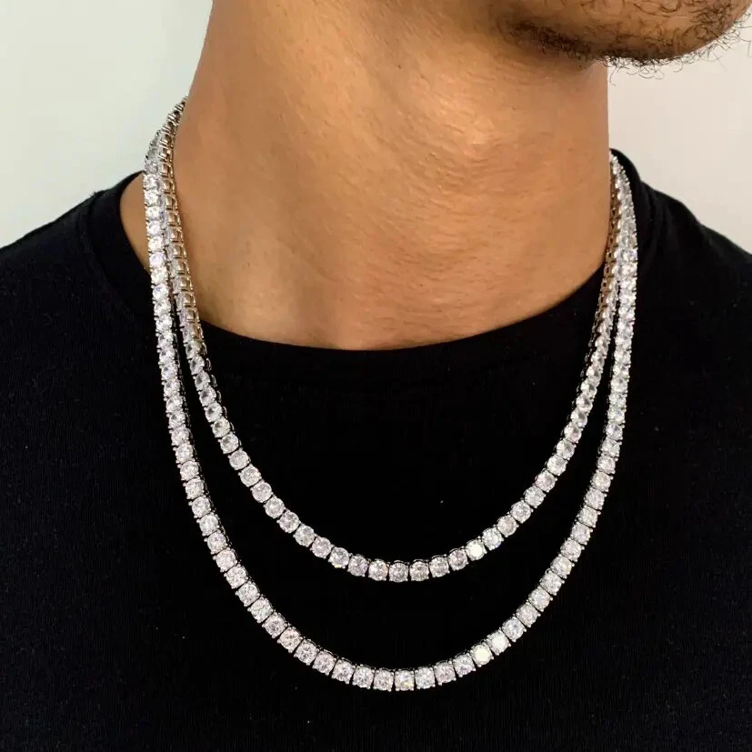 Tennis chain on sale necklace vvs