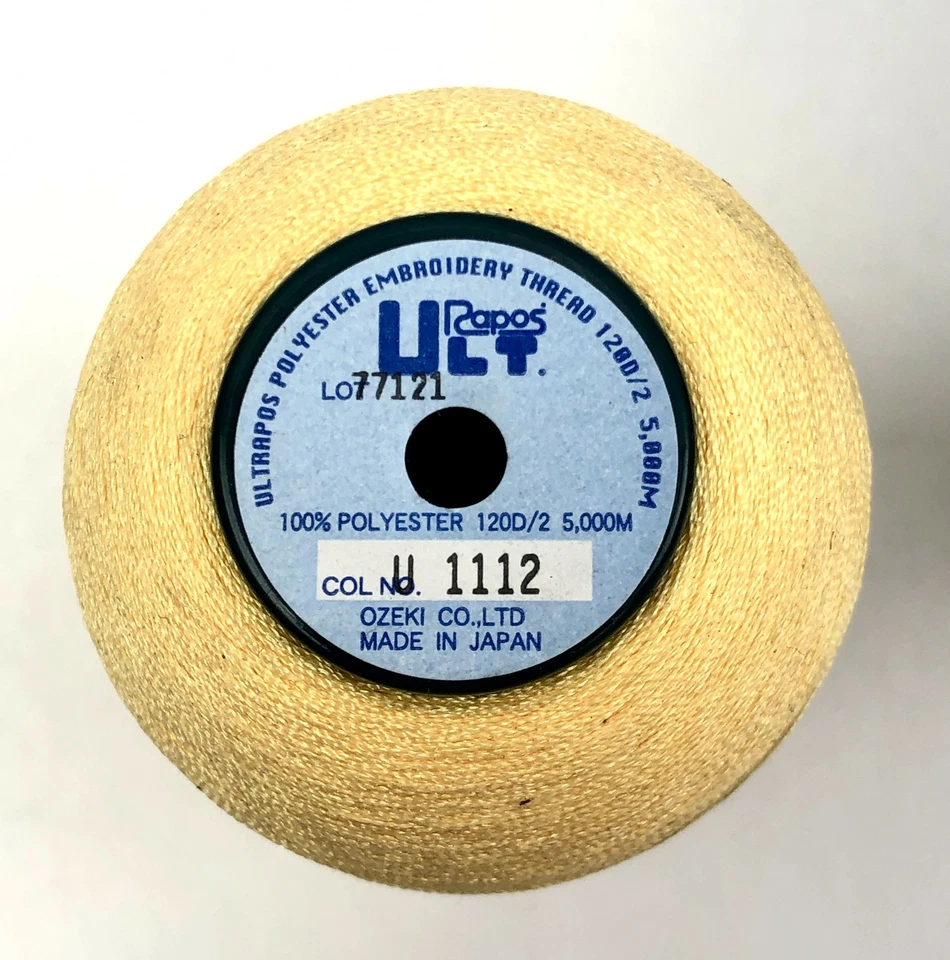 Embroidery Thread Assorted Polyester Yellow/ Green/ Black/ Gray Lot of 5 - Image 3 of 4