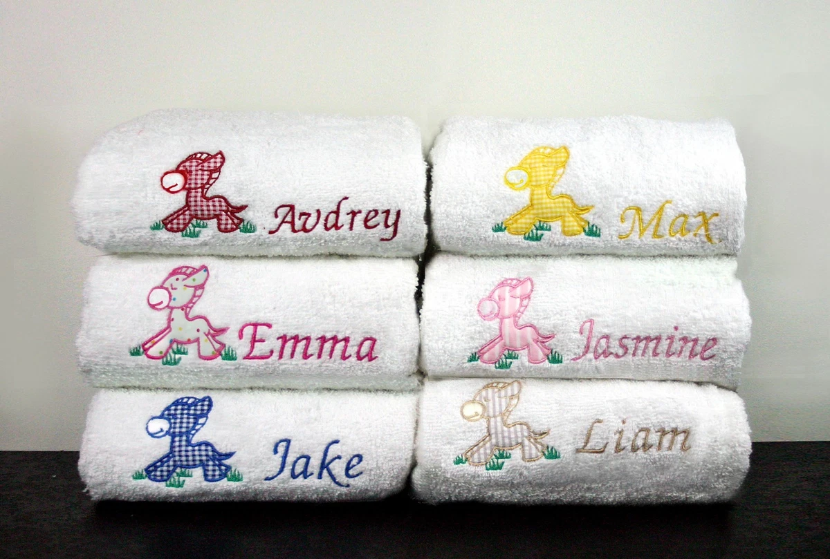 Embroidered baby towel sales