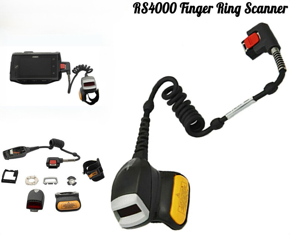 RS4000 Finger Ring Scanner 1D Laser Corded Reader for Zebra WT6000 RS4000-HPCSWR