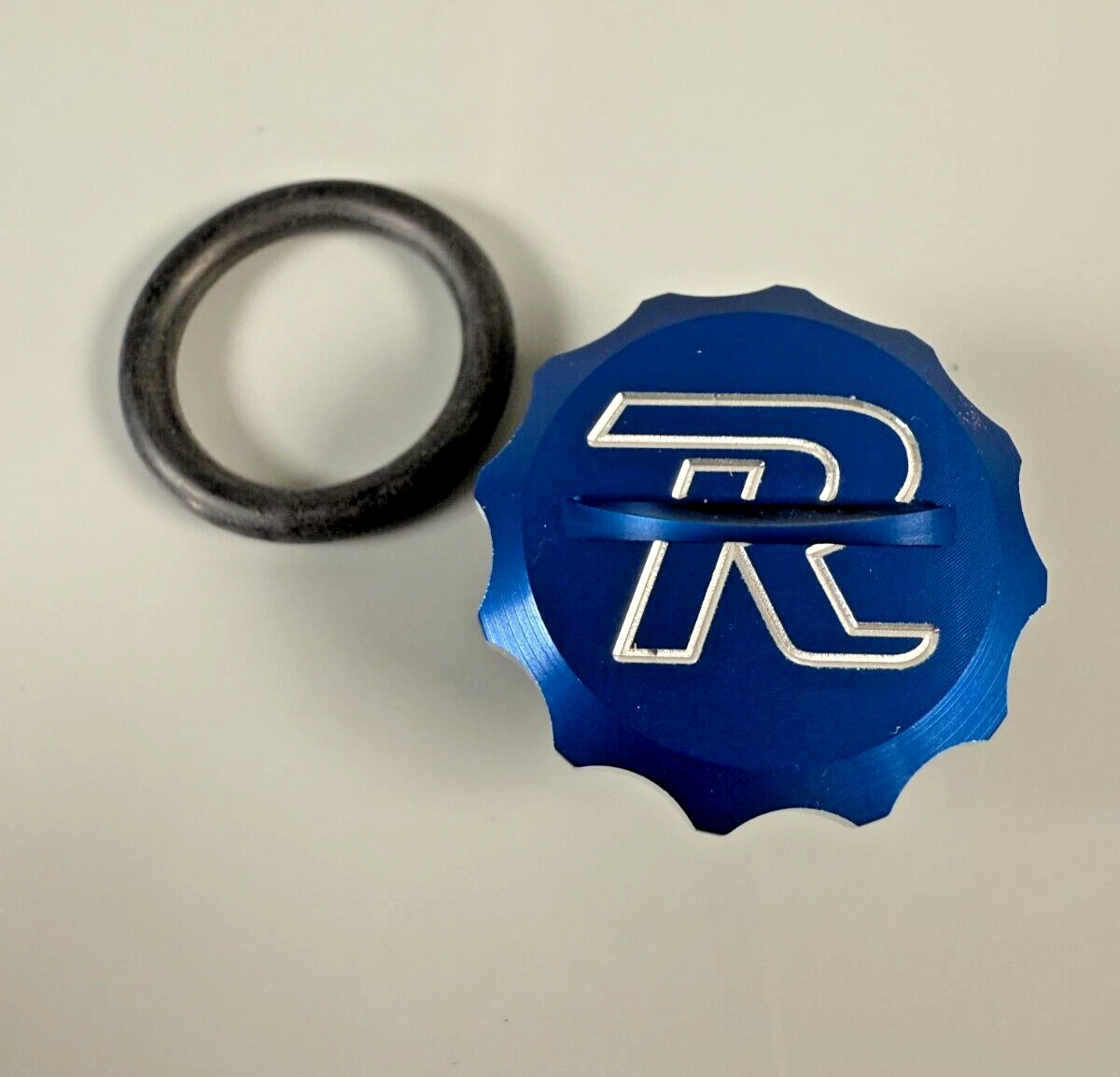 Billet Oil Fill Plug Cap Ride Engineering Blue Yamaha YZ WR 65 85