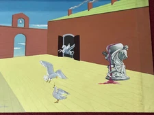 Nathaniel Reich Original Oil on Board