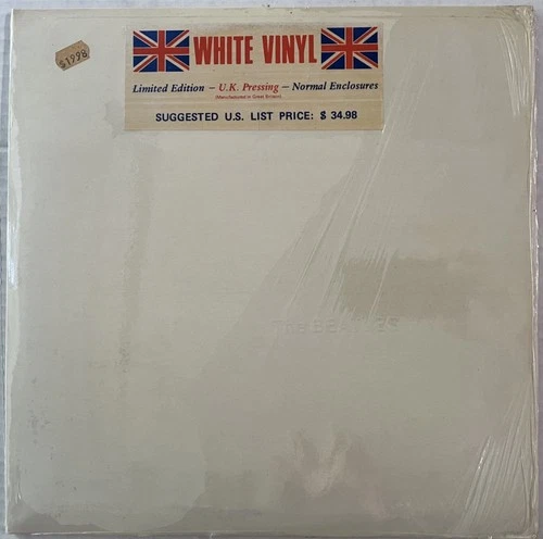The Beatles - White Album UK LP White Vinyl-Open shrinkwrap still covering.