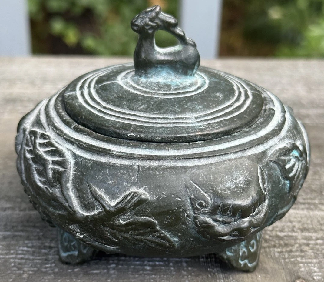 中国　青銅　魚　香炉　レア　美術品　古代　★送料無料☆ 中国 青銅 魚 香炉 レア 美術品 古代 ☆送料無料☆ 中国 青銅 魚 香炉