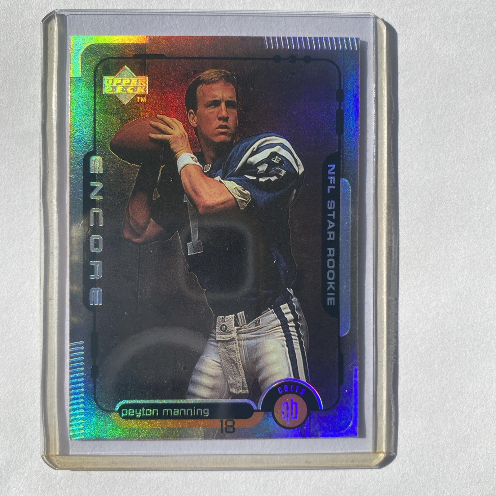 1998 Upper Deck Encore - NFL Star Rookie Peyton Manning #1 (RC)