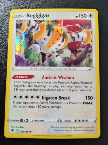 Pokemon Astral Radiance Regigigas Holo Rare Card 130/189 NM