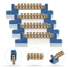 4 Pcs Brass  Terminal Block Connector Bar Electrical Bus