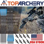 20 inch Crossbow Bolts Carbon Crossbow Arrows +/OR 100 Grain Hunting Broadheads