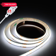 UVTaoYuan Short LED Strip Lights, COB 5V USB White 6500K 3.28ft, 3.28FT/6500K