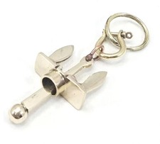 Solid Brass Keychains Keyrings Nautical Style Hand Held Antique Gift Item