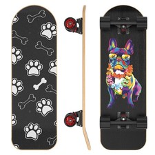 26 Inch Large Pet Skateboard for Dogs and Pets - Canadian Maple Deck, Aluminu...