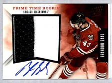 Brandon Saad 2011-12 Panini Prime Time Rookie Auto Jersey /15 #20 Chicago