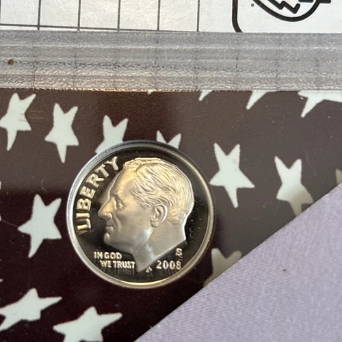 2008 S Proof Silver Roosevelt Dime From Proof Set With Free Shipping