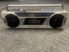 Vintage Sony CFS-900 Boombox AM/FM Stereo Cassette Recorder Auto Reverse TESTED