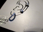 Sterling Silver earrings x 3 for women fine jewelry CZ stones — photo 2