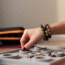 Natural Wood Beads, 500Pcs 10mm Diameter Black Round Loose Spacer Beads for D...