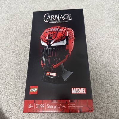 New LEGO Marvel Super Heroes Carnage (76199) Spider-Man Villain Symbiote Bust