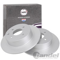 2X A.B.S. Bremsscheiben 292Mm Hinten Passend FüR Nissan Cube Tiida