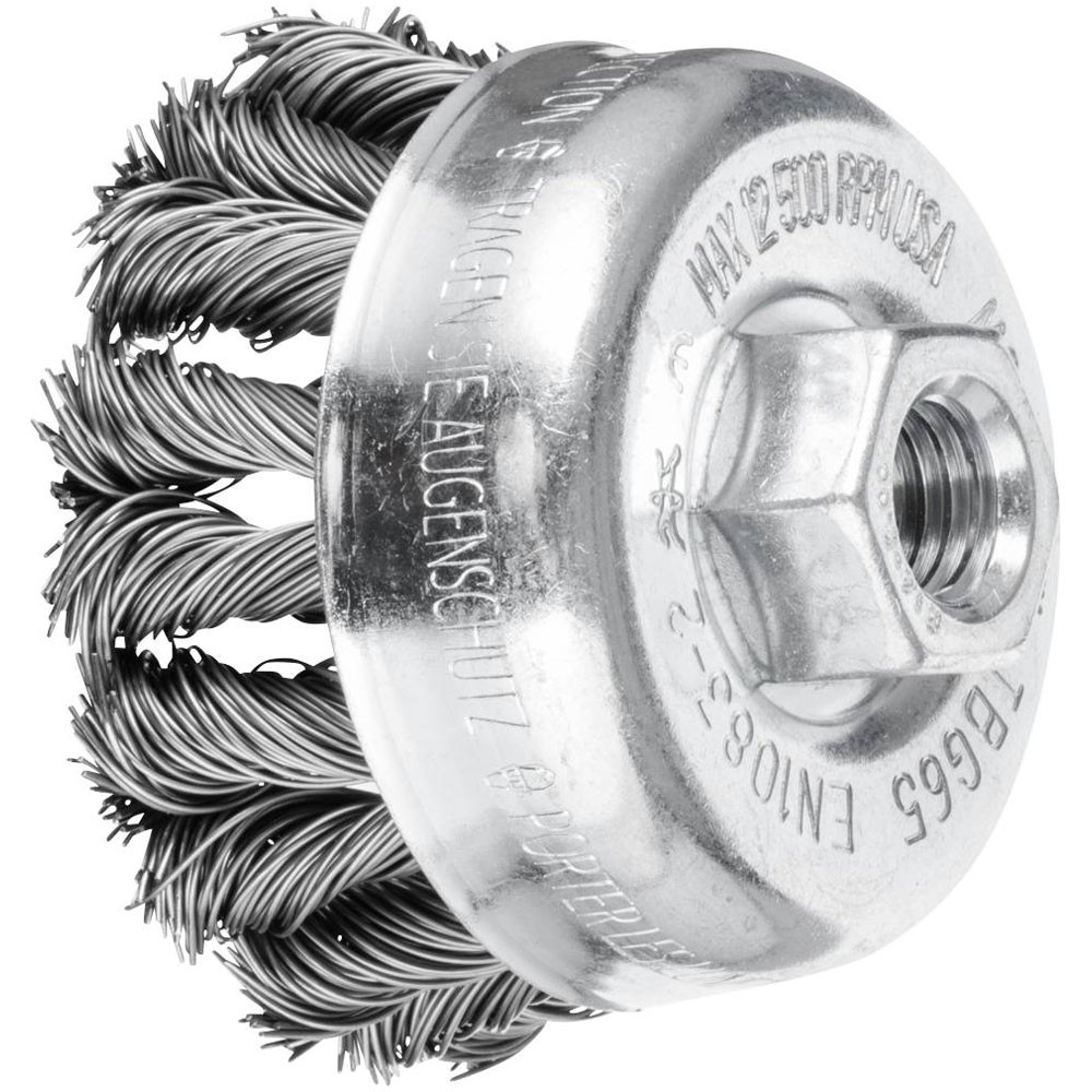 PFERD COMBITWIST pot Brush 65mm M14 steel Wire 0.50 aggressive