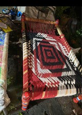 Wooden Traditional Pakistani Khat Manji Manja Day Bed Handmade Premium Quality 