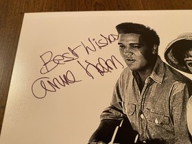 Anne Helm Signed Autographed Follow That Dream Cast Photo With Elvis Beckett BAS