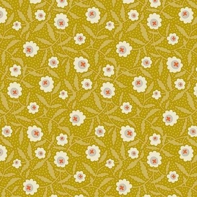 Flower Box by Renee Nanneman Bachelor Button Chartreuse #D4-1-16  BTY