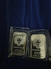 Two 1oz Silver Bars By Scottsdale Mint