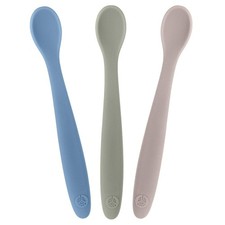 Silicone Baby Spoons - First Stage Infant Feeding Utensils With Soft-Tip, Bendab