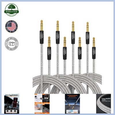 Auxiliary Cable 3.5mm Male to Male, 3FT Length for Music Devices & Laptops
