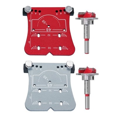 Woodworking Tool Frame Hinge Boring Hole Cutter Aluminum Alloy Adjustable Depth