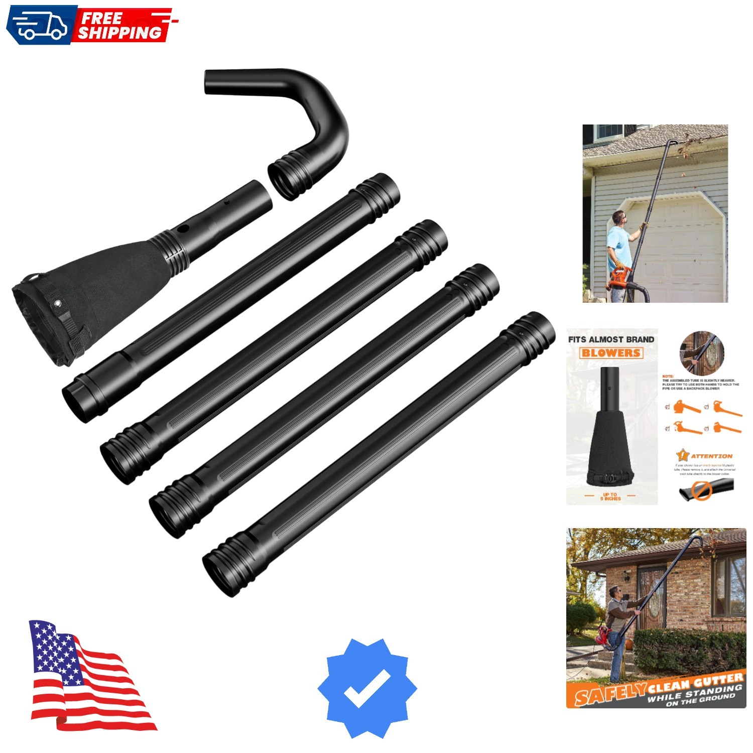 Gutter Cleaning Attachment, Gutter Cleaning Kit For Lea...