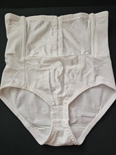 Vintage Cupid Style 5065 High Waist White Girdle Shapewear Brief Panty XL