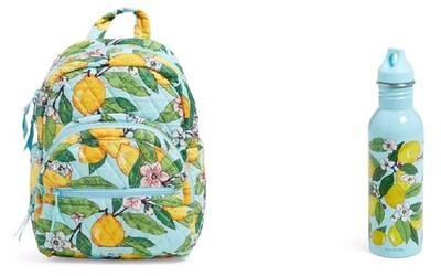 Vera Bradley Mint Lemon Grove Print Travel Backpack Vera Bradley | Bags | Vera Bradley Straw Compact Backpack  main image 2
