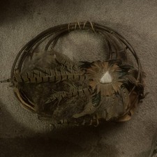 Vintage Native American Dream Catcher Basket