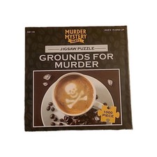 Murder Mystery Party Grounds For Murder Jigsaw Puzzle 1000pcs 33116 NEW SEALED