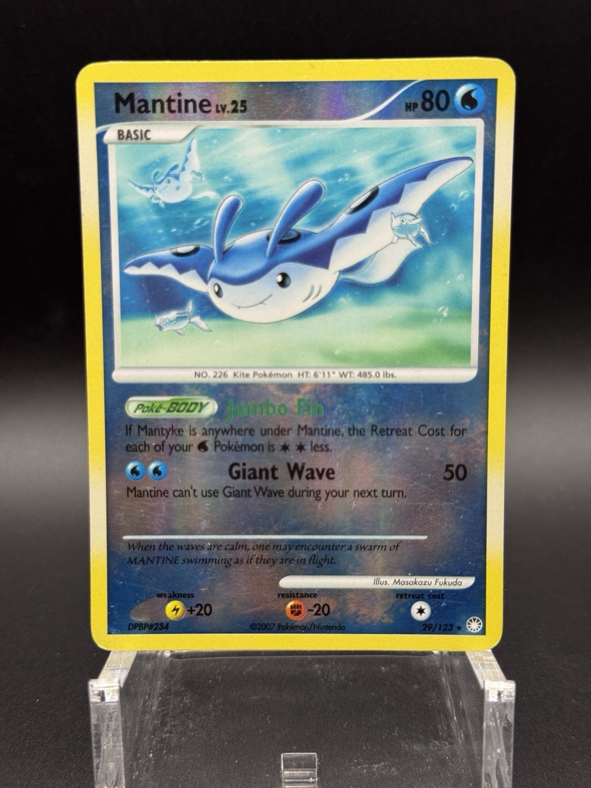 Pokemon TCG Mantine Mysterious Treasures Reverse Holo 29/123 (LP)