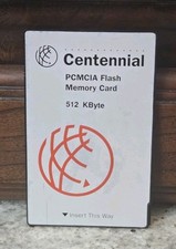 RARE CENTENNIAL PCMCIA FLASH MEMORY CARD 512KB WORKING PULL EXCELLENT CONDITION