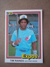 Tim Raines (HOF) 1981 Donruss baseball Rookie card #538 NM. rookie card picture