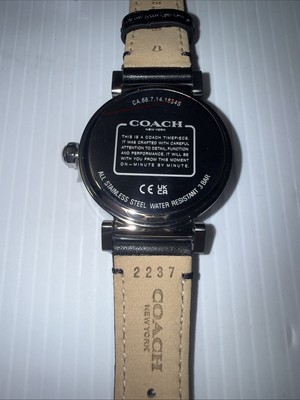 Coach Women\'s WatchBlack Leather MADISON Coach Madison White Dial Black Leather Strap Watch for Women main image 4