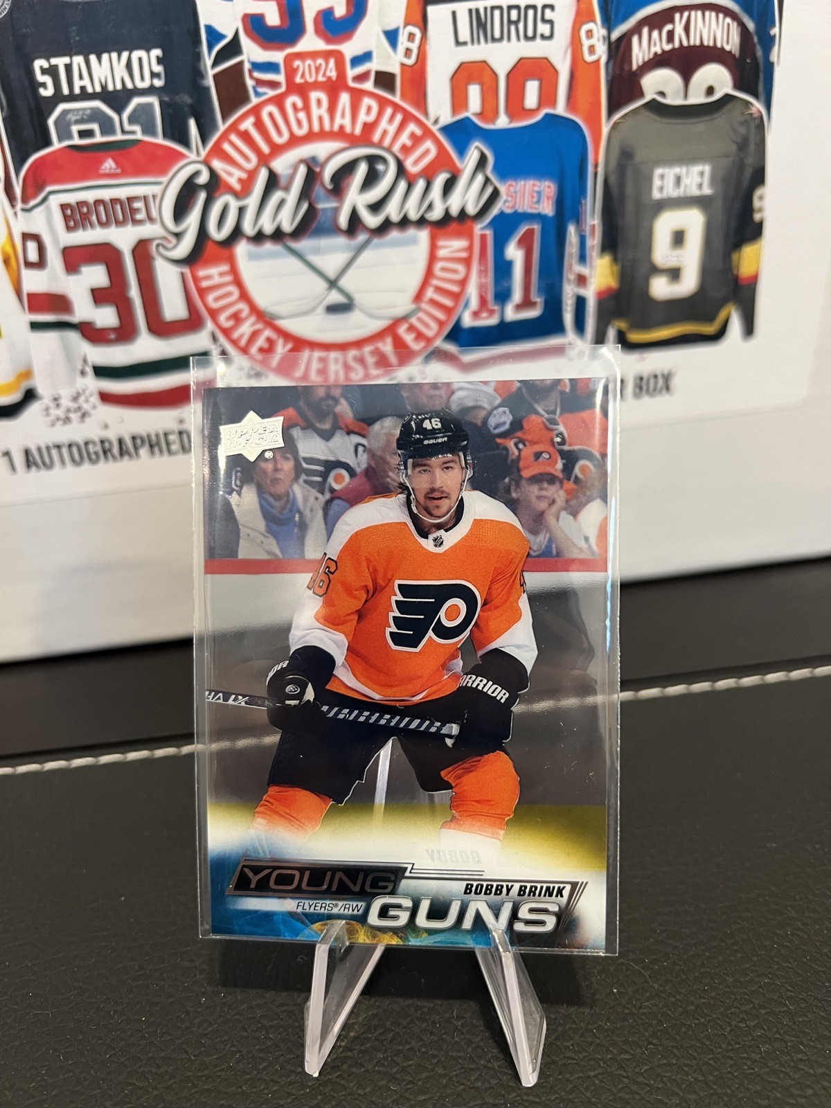 2022-23 Upper Deck Series 1 Young Guns Clear Cut Bobby Brink #227 Rookie RC