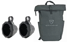 Pair SSV Works 6.5" Roll Cage Roll Bar Tower Speaker Pods W/2" Clamps+Backpack