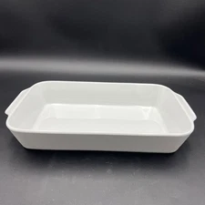 Apilco Medium Rectangular Roaster 14"x 8.5" Classic White ware France Baker Dish
